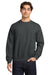 Gildan 18000 Mens Pill Resistant Fleece Crewneck Sweatshirt Fan Heather Charcoal Grey Model Front