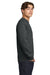 Gildan 18000 Mens Pill Resistant Fleece Crewneck Sweatshirt Fan Heather Charcoal Grey Model Side