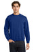Gildan 18000 Mens Pill Resistant Fleece Crewneck Sweatshirt Fan Deep Royal Blue Model Front