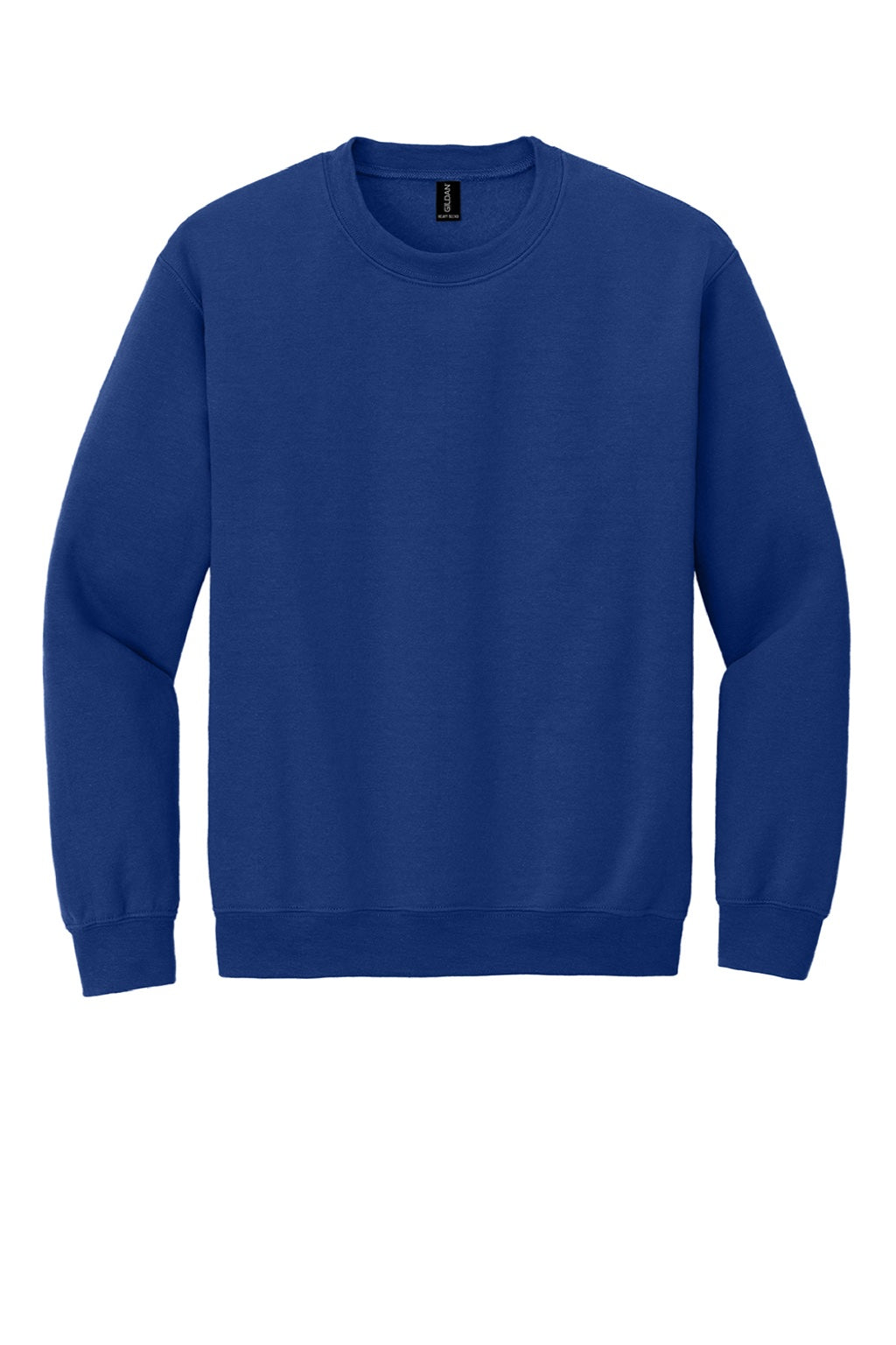 Gildan 18000 Mens Pill Resistant Fleece Crewneck Sweatshirt Fan Deep Royal Blue Flat Front