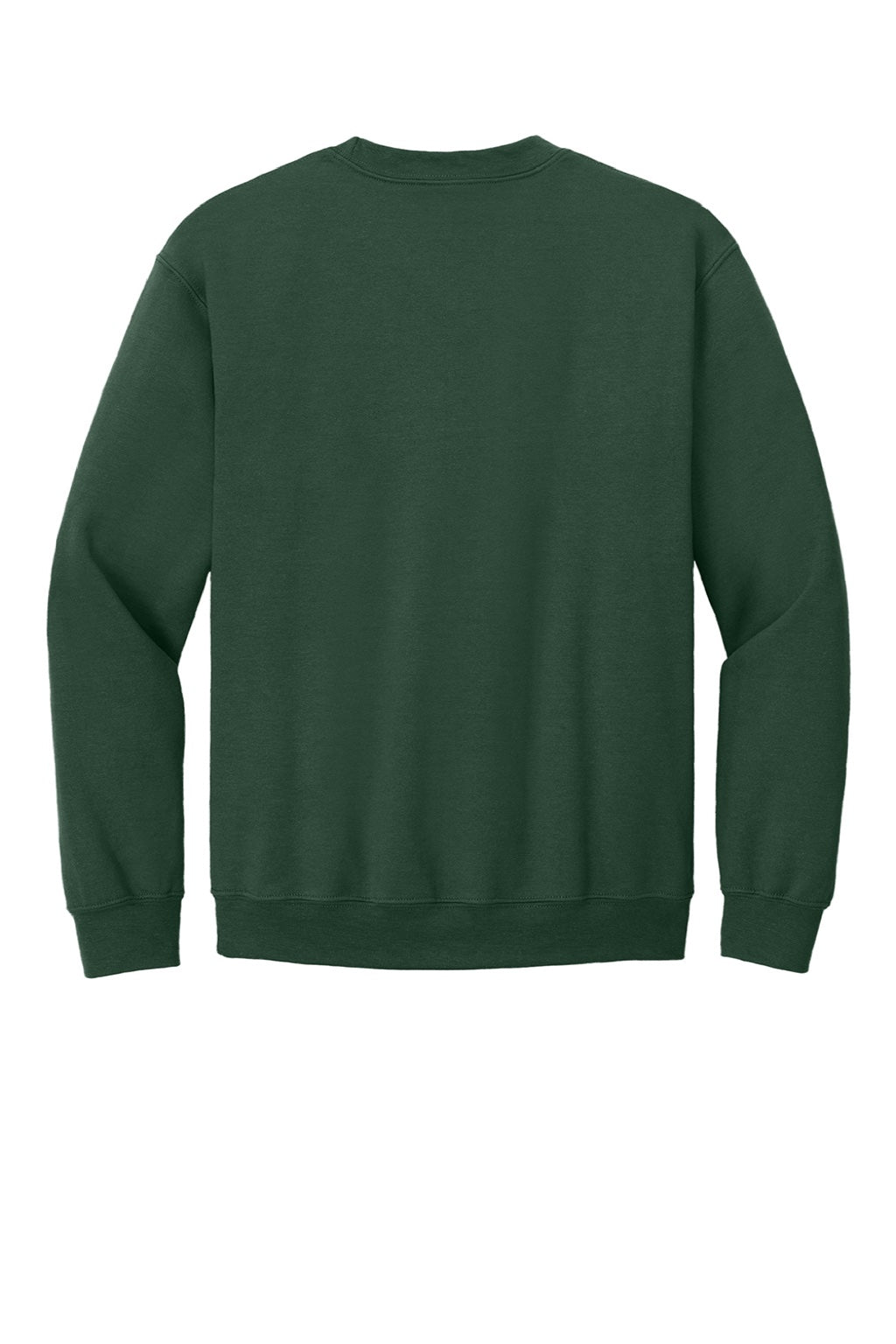 Gildan 18000 Mens Pill Resistant Fleece Crewneck Sweatshirt Fan Dark Green Flat Back