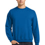 Gildan Mens Pill Resistant Fleece Crewneck Sweatshirt - Neon Blue