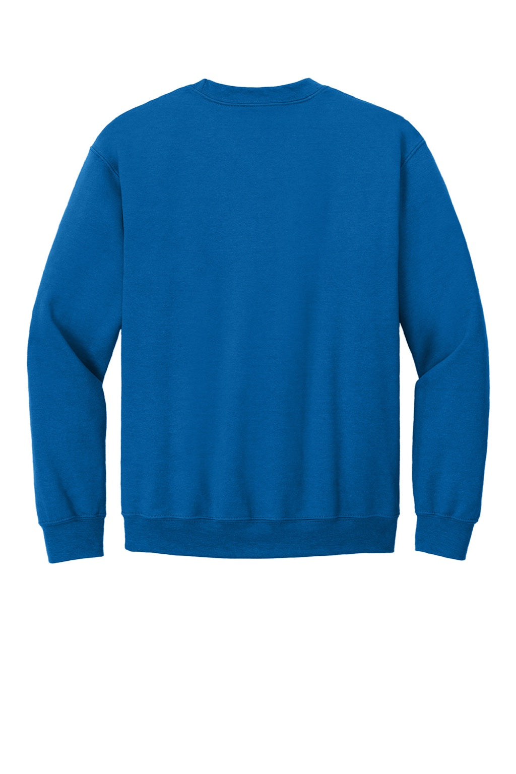 Gildan 18000 Mens Pill Resistant Fleece Crewneck Sweatshirt Neon Blue Flat Back