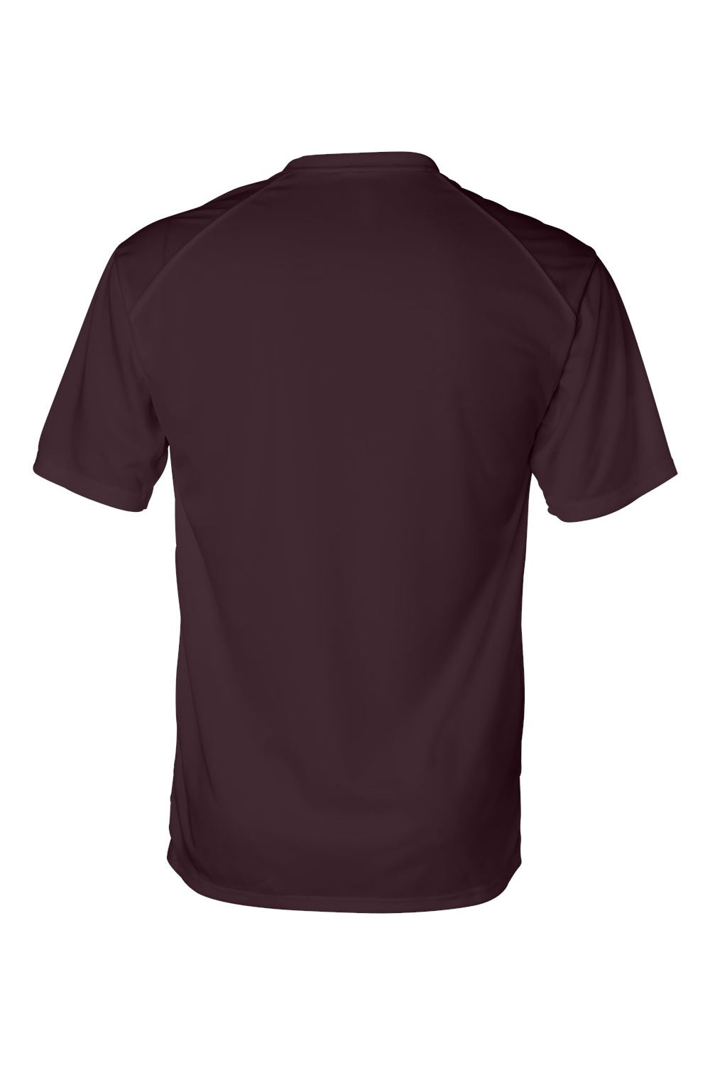 Badger 4120 Mens B-Core Moisture Wicking Short Sleeve Crewneck T-Shirt Maroon Flat Back