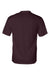 Badger 4120 Mens B-Core Moisture Wicking Short Sleeve Crewneck T-Shirt Maroon Flat Back