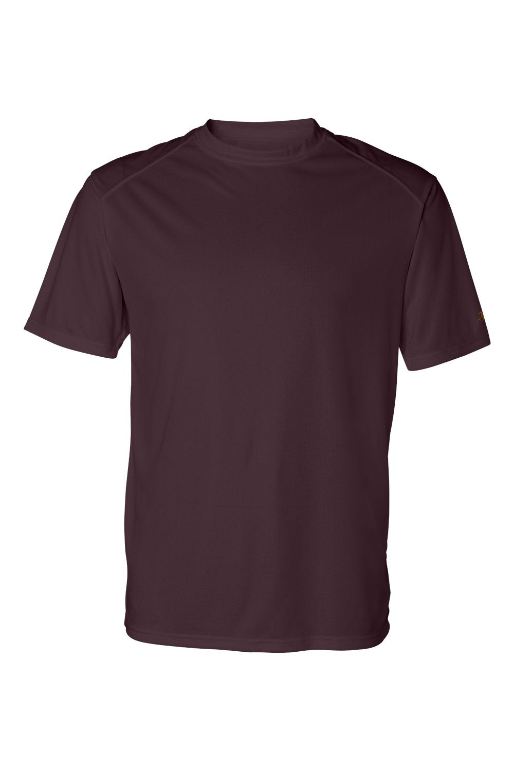 Badger 4120 Mens B-Core Moisture Wicking Short Sleeve Crewneck T-Shirt Maroon Flat Front