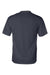 Badger 4120 Mens B-Core Moisture Wicking Short Sleeve Crewneck T-Shirt Navy Blue Flat Back