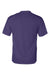 Badger 4120 Mens B-Core Moisture Wicking Short Sleeve Crewneck T-Shirt Purple Flat Back