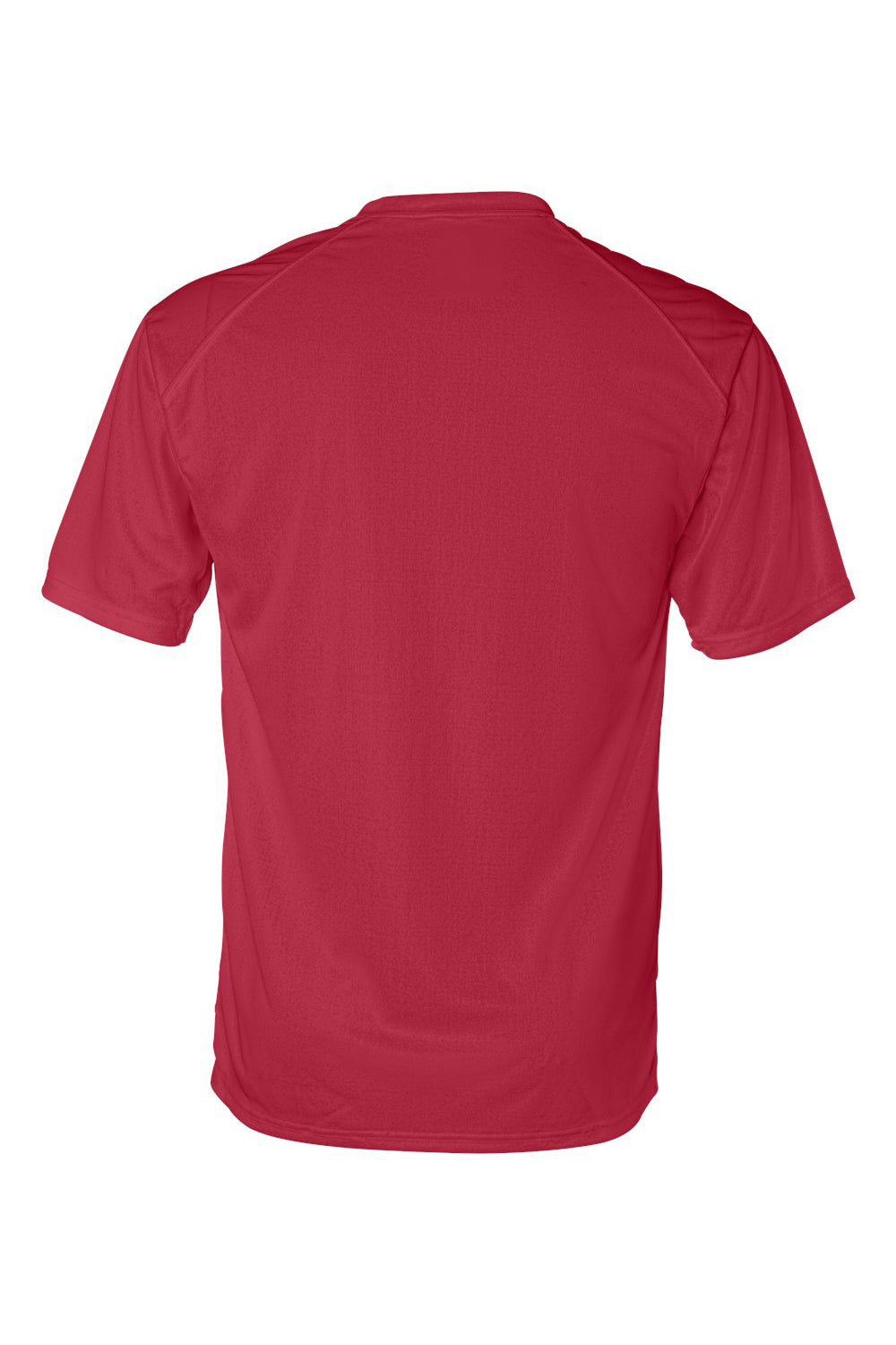 Badger 4120 Mens B-Core Moisture Wicking Short Sleeve Crewneck T-Shirt Red Flat Back
