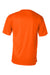 Badger 4120 Mens B-Core Moisture Wicking Short Sleeve Crewneck T-Shirt Safety Orange Flat Back
