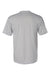 Badger 4120 Mens B-Core Moisture Wicking Short Sleeve Crewneck T-Shirt Silver Grey Flat Back
