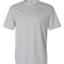 Badger Mens B-Core Moisture Wicking Short Sleeve Crewneck T-Shirt - Silver Grey - NEW