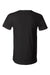 Bella + Canvas BC3005/3005 Mens Jersey Short Sleeve V-Neck T-Shirt Black Flat Back