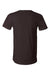 Bella + Canvas BC3005/3005/3655C Mens Jersey Short Sleeve V-Neck T-Shirt Brown Flat Back