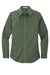 Port Authority L608 Womens Easy Care Wrinkle Resistant Long Sleeve Button Down Shirt Clover Green Flat Front