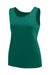Augusta Sportswear 1705 Womens Training Moisture Wicking Tank Top Dark Green Model Flat Front