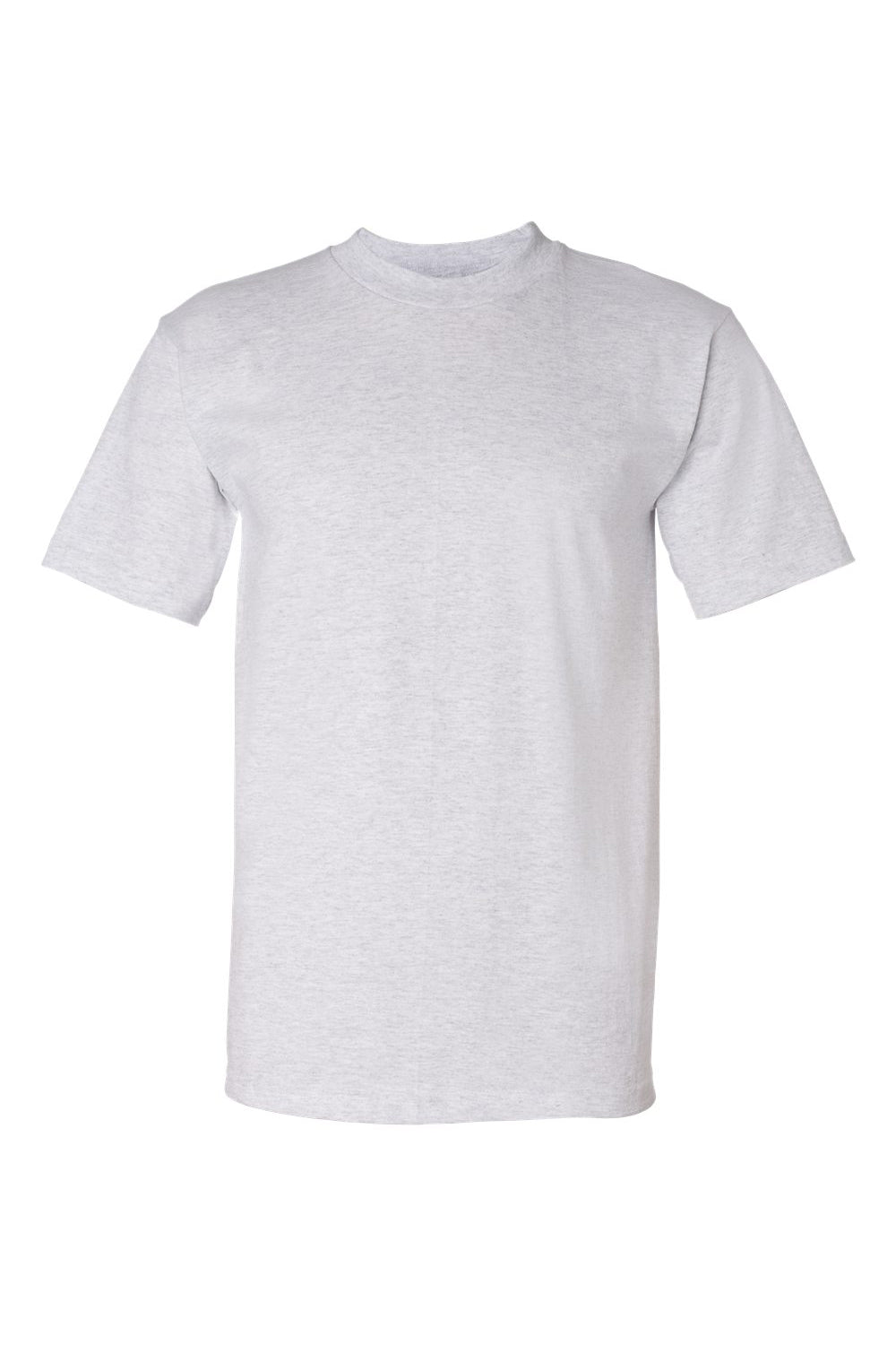 Bayside BA5100 Mens USA Made Short Sleeve Crewneck T-Shirt Ash Grey Flat Front