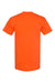 Bayside BA5100 Mens USA Made Short Sleeve Crewneck T-Shirt Bright Orange Flat Back