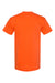 Bayside BA5100 Mens USA Made Short Sleeve Crewneck T-Shirt Bright Orange Flat Back