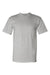 Bayside BA5100 Mens USA Made Short Sleeve Crewneck T-Shirt Dark Ash Grey Flat Front