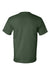 Bayside BA5100 Mens USA Made Short Sleeve Crewneck T-Shirt Forest Green Flat Back