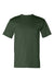 Bayside BA5100 Mens USA Made Short Sleeve Crewneck T-Shirt Forest Green Flat Front