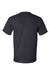 Bayside BA5100 Mens USA Made Short Sleeve Crewneck T-Shirt Navy Blue Flat Back