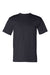 Bayside BA5100 Mens USA Made Short Sleeve Crewneck T-Shirt Navy Blue Flat Front