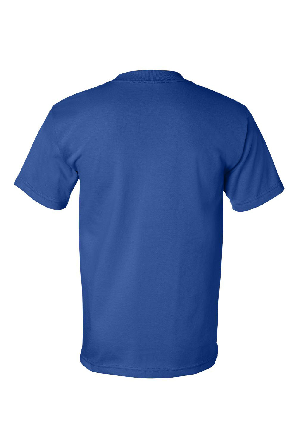 Bayside BA5100 Mens USA Made Short Sleeve Crewneck T-Shirt Royal Blue Flat Back