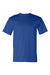 Bayside BA5100 Mens USA Made Short Sleeve Crewneck T-Shirt Royal Blue Flat Front