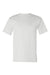 Bayside BA5100 Mens USA Made Short Sleeve Crewneck T-Shirt White Flat Front