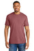 Comfort Colors 1717 Mens Short Sleeve Crewneck T-Shirt Brick Red Model Front