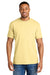 Comfort Colors 1717 Mens Short Sleeve Crewneck T-Shirt Butter Yellow Model Front