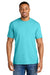 Comfort Colors 1717 Mens Short Sleeve Crewneck T-Shirt Lagoon Blue Model Front