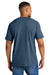 Comfort Colors 1717 Mens Short Sleeve Crewneck T-Shirt Midnight Blue Model Back