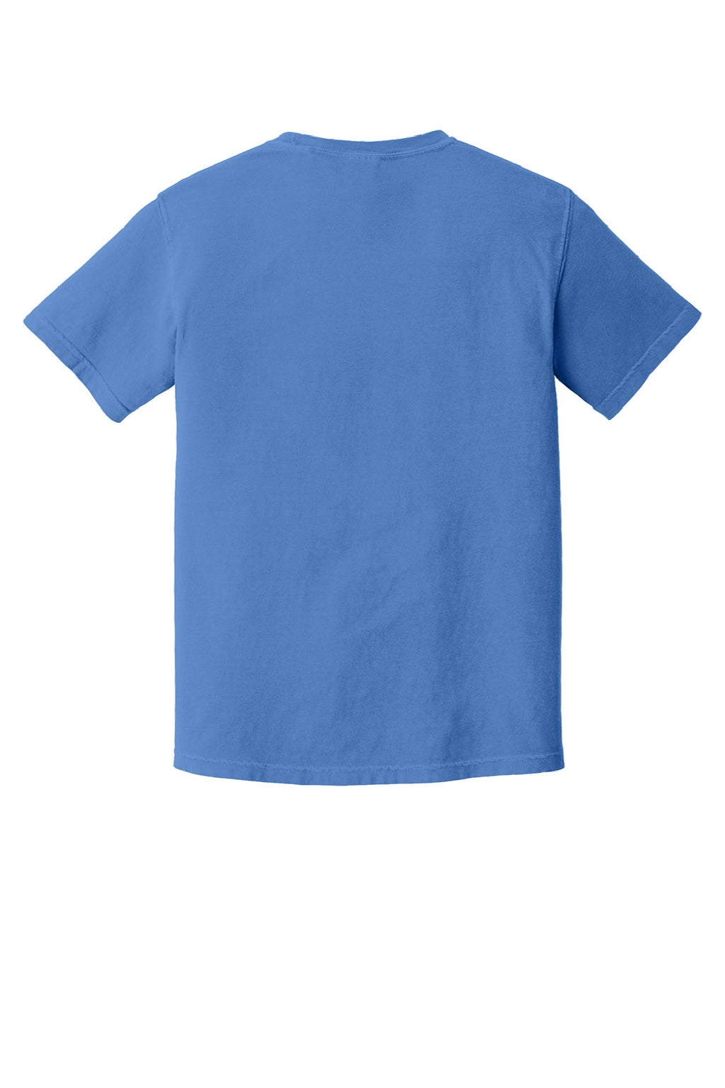 Comfort Colors 1717 Mens Short Sleeve Crewneck T-Shirt Mystic Blue Flat Back