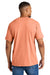 Comfort Colors 1717 Mens Short Sleeve Crewneck T-Shirt Neon Cantloupe Orange Model Back