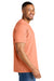 Comfort Colors 1717 Mens Short Sleeve Crewneck T-Shirt Neon Cantloupe Orange Model Side
