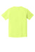 Comfort Colors 1717 Mens Short Sleeve Crewneck T-Shirt Neon Lemon Yellow Flat Back