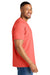 Comfort Colors 1717 Mens Short Sleeve Crewneck T-Shirt Neon Red Orange Model Side