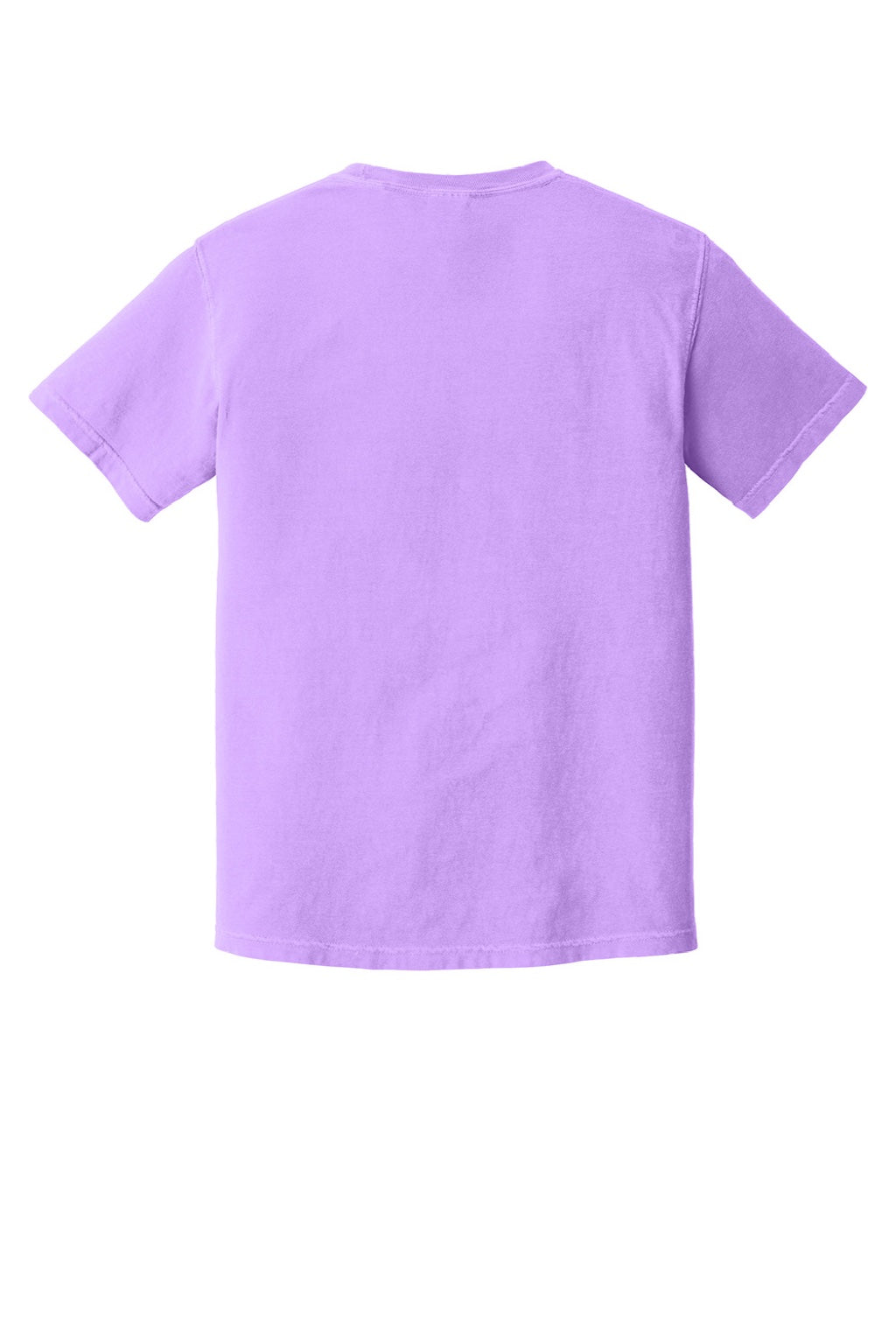 Comfort Colors 1717 Mens Short Sleeve Crewneck T-Shirt Neon Violet Purple Flat Back