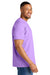 Comfort Colors 1717 Mens Short Sleeve Crewneck T-Shirt Neon Violet Purple Model Side