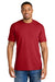 Comfort Colors 1717 Mens Short Sleeve Crewneck T-Shirt Red Model Front