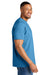Comfort Colors 1717 Mens Short Sleeve Crewneck T-Shirt Royal Caribe Blue Model Side