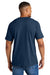 Comfort Colors 1717 Mens Short Sleeve Crewneck T-Shirt True Navy Blue Model Back