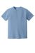 Comfort Colors 1717 Mens Short Sleeve Crewneck T-Shirt Washed Denim Blue Flat Front