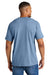 Comfort Colors 1717 Mens Short Sleeve Crewneck T-Shirt Washed Denim Blue Model Back
