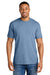Comfort Colors 1717 Mens Short Sleeve Crewneck T-Shirt Washed Denim Blue Model Front