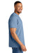 Comfort Colors 1717 Mens Short Sleeve Crewneck T-Shirt Washed Denim Blue Model Side