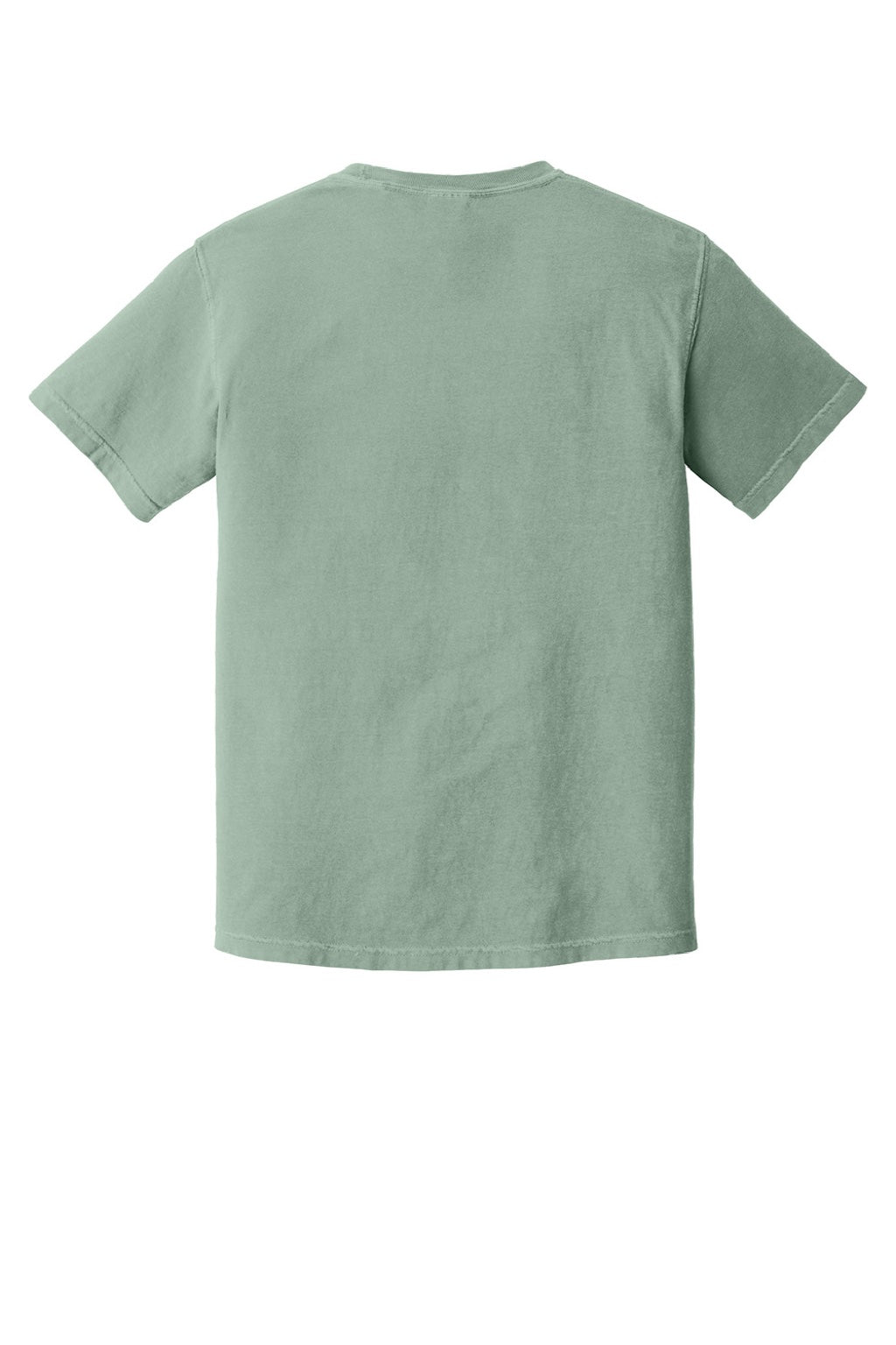 Comfort Colors 1717 Mens Short Sleeve Crewneck T-Shirt Bay Green Flat Back